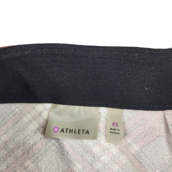 Athleta Red and Black Plaid Mini Skirt - Picture 5 of 8